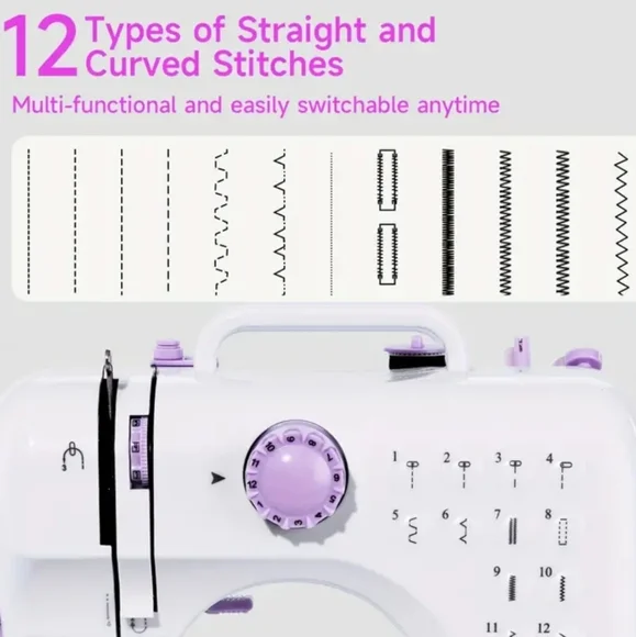 Sewing Machine Purple And White - Picture 6 of 8